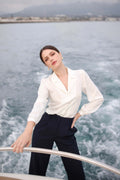 Asya Stretch Silk Blouse