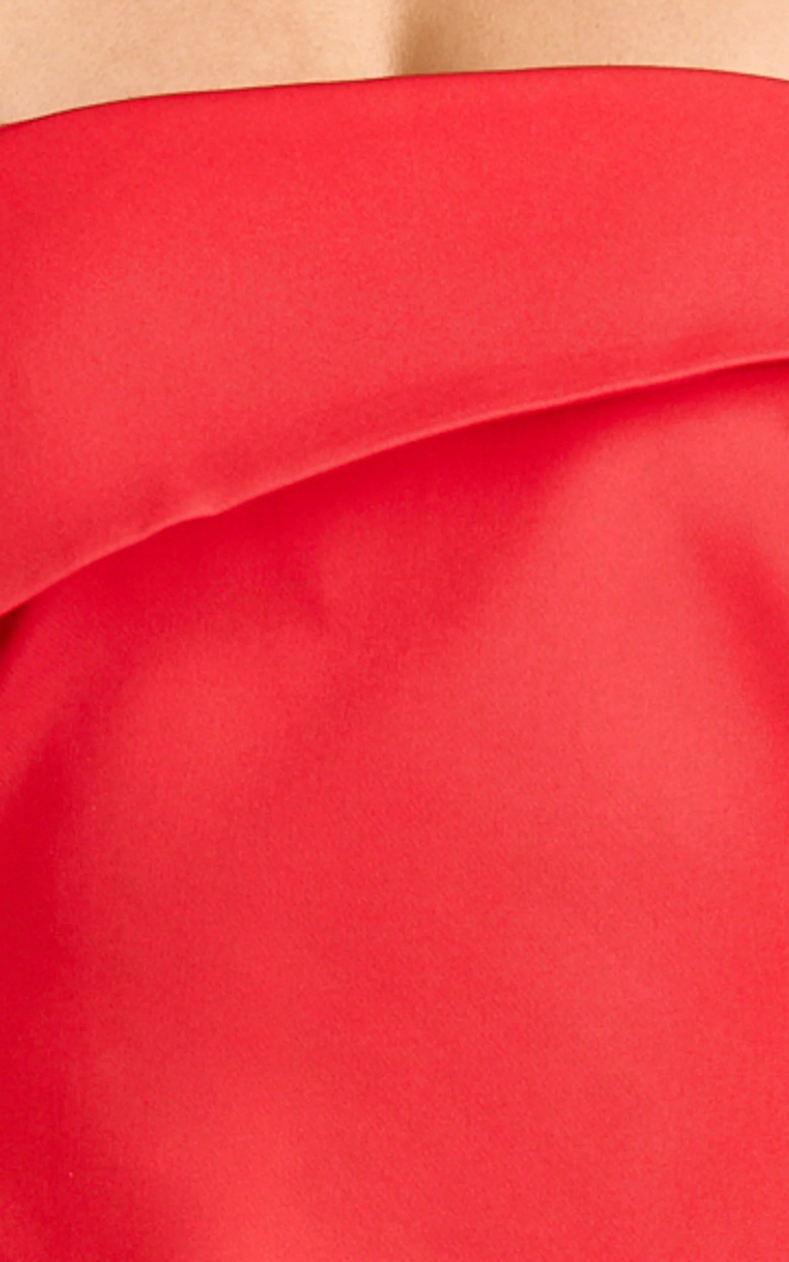 Cecilia Mini Dress - Off Shoulder Tie Detail Dress in Red