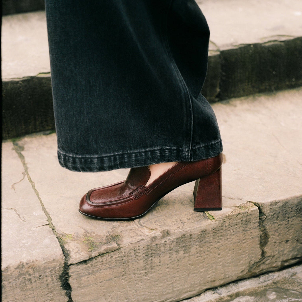 WOMENS MEREDITH LOAFER HEELS